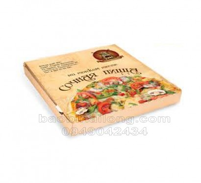 hộp giấy carton sóng E dung banh pizza
