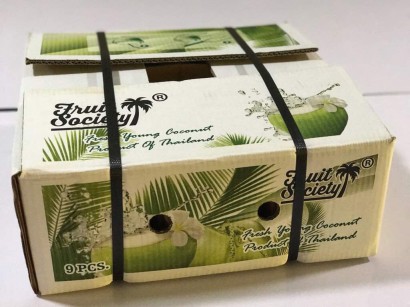 thùng giấy carton 5 lớp chống thấm đựng dừa tươi